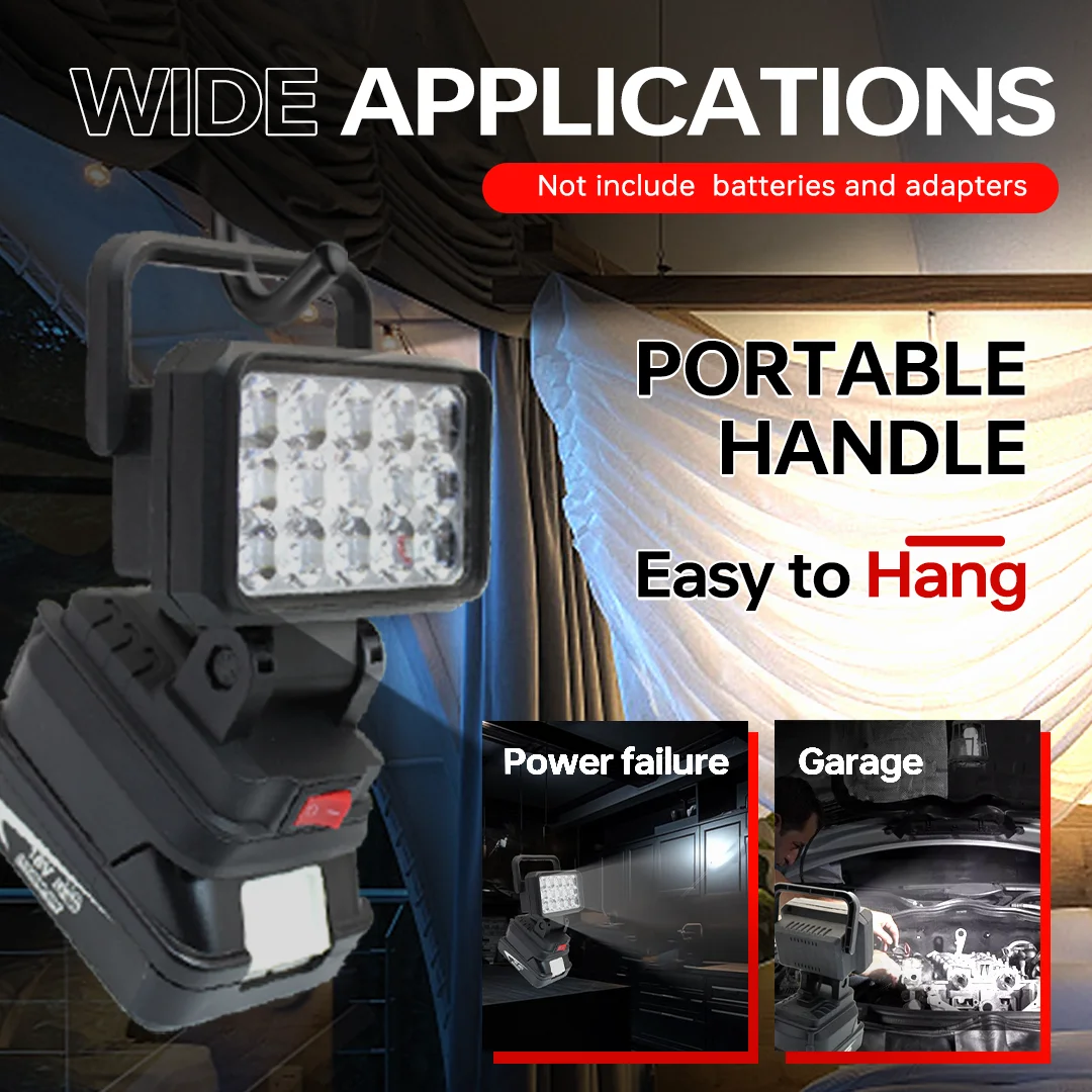 LED Working Light For Makita 18V Li-ion Battery Flashlight Portable Emergency Flood Lamp Camping Lamp camping light,portable flashlight,portable lanterns,camping lamp,camping lantern,keychain work light,portable work lights,emergency lights,portable work light,portable torch