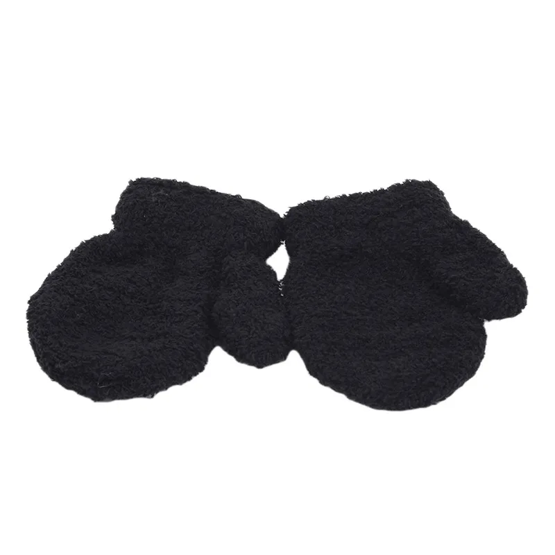 Baby Gloves Winter Baby Boys Girls Solid Color Gloves Warm Full Finger Mittens