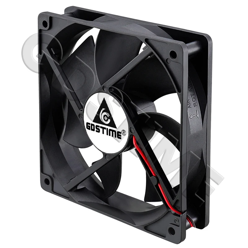 Gdstime-ventilador Cooler para Caixa do Computador pc Manga Ventilador de Refrigeração Bola fg Pwm Usb 4pin dc 5v 12v 24v 48v 120 mm 12025 120x120x25 mm - Imagem 6