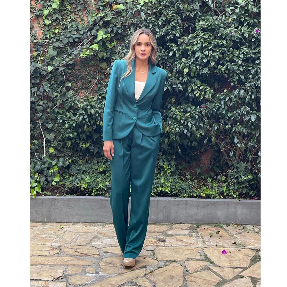 Velvet Two-piece Single-breasted Business Casual Elegant Suit Women Winter Suits Luxury Blazers Pants Sets Sets to Dress Pant