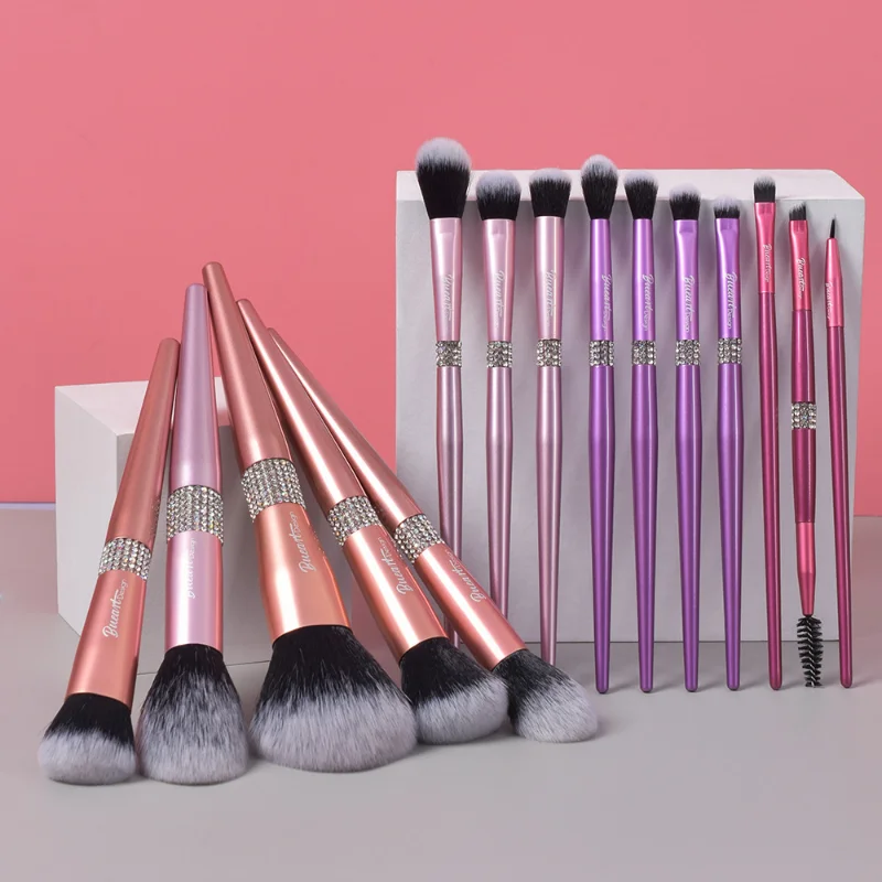 

Karsyngirl 15Pcs Ultra Soft Colourful Makeup Brushes Set Powder Foundation Contour Blush Highlighter Concealer Eyeshadow Brush