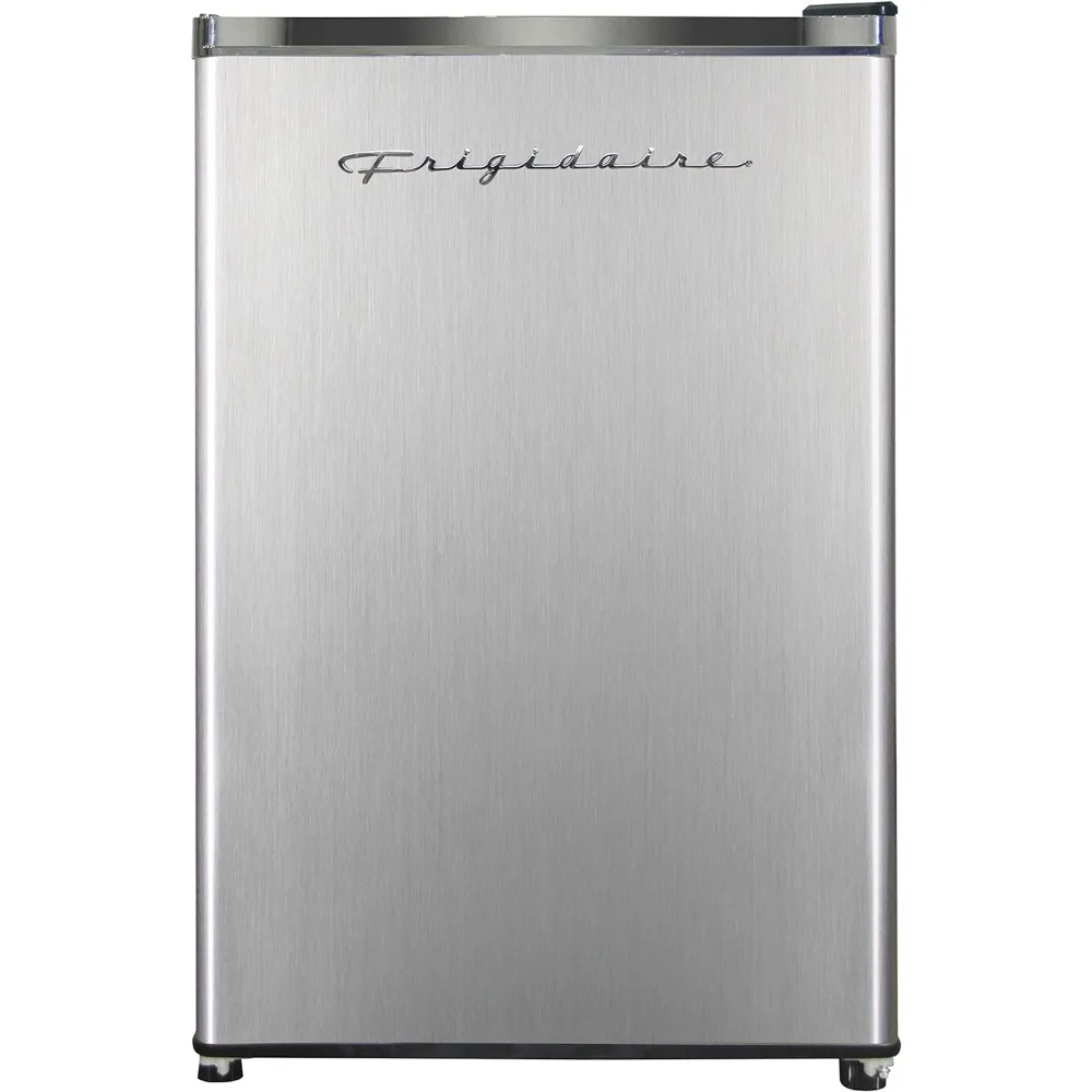 

4.5 cu ft Refrigerator, Stainless Steel Door, Platinum Series, Household Mini Refrigerator, Built in freezer for Quiet Operation