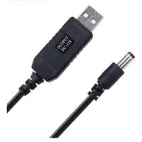 5.5*2.1mm WiFi to mobile power cord connector DC 5V to 5V/9V/12V USB cable booster converter