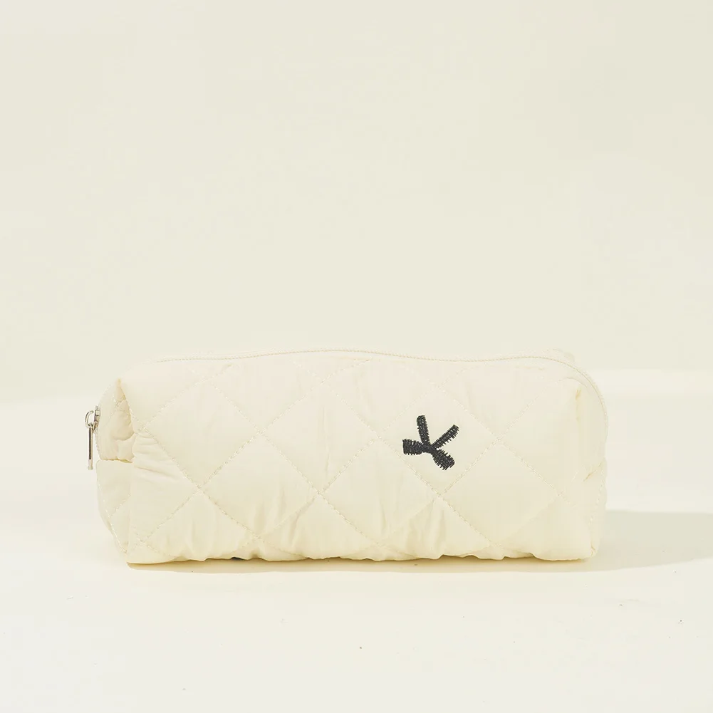 4 Pcs Makeup Bag Embroidered Bow Women Travel Cosmetic Bag Cute Kawaii Cosmetic Pouch for Travel Shopping