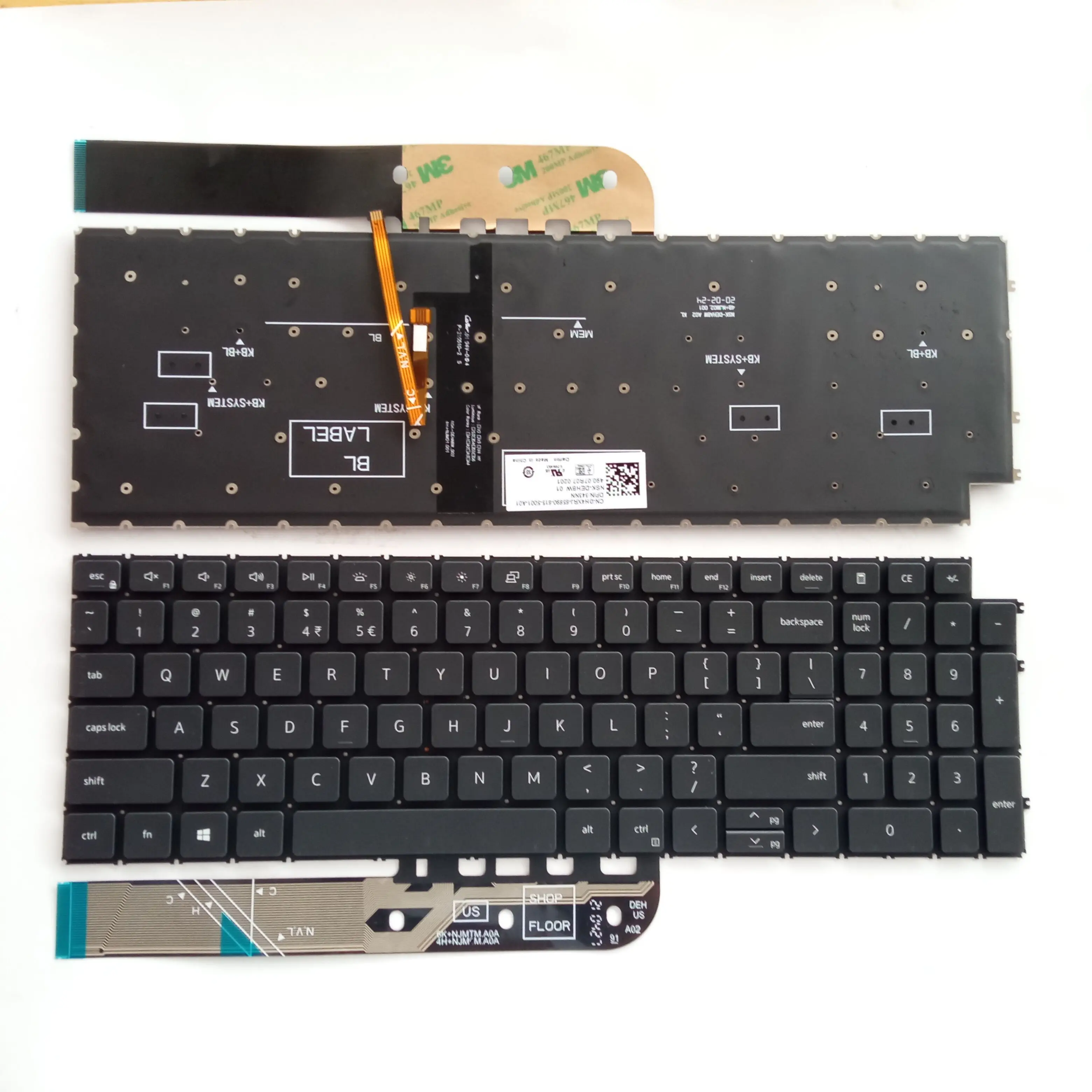 Tastiera Retroilluminata Usa Per Dell Latitude 3520 Per Vostro 3510 3520 5510 5515 7510 7620