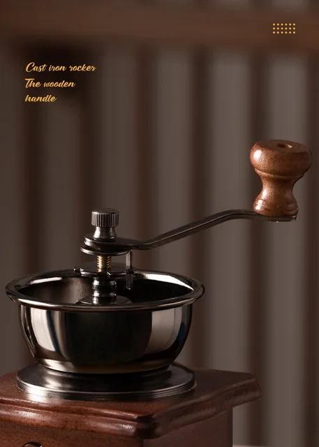 GIANXI Coffee Grinder Classical Retro Manual Coffee Bean Grinder