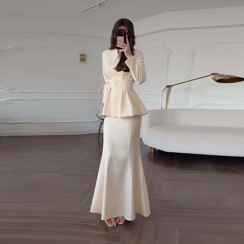 شيك سليم صالح التنانير 2 قطعة مجموعة النساء الخامس...