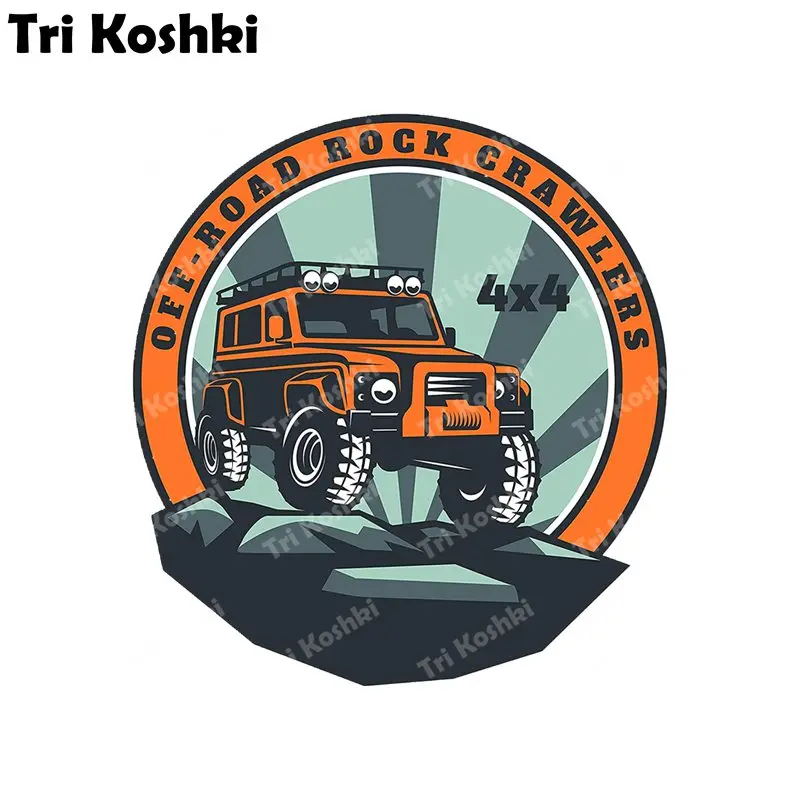 Tri Koshki Kcs635 4X4 Off Road Advanture Car Sticker Decalcomanie In Pvc Adesivo Per Moto Su Auto Suv Paraurti Laptop Garage Wall Door