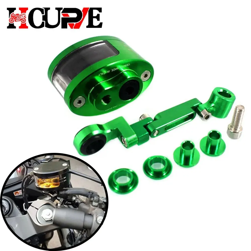 

Резервуар тормозной жидкости CNC для мотоцикла, резервуар сцепления, чашка для жидкости масла для Kawasaki ER6N ER6F ER5 ER6