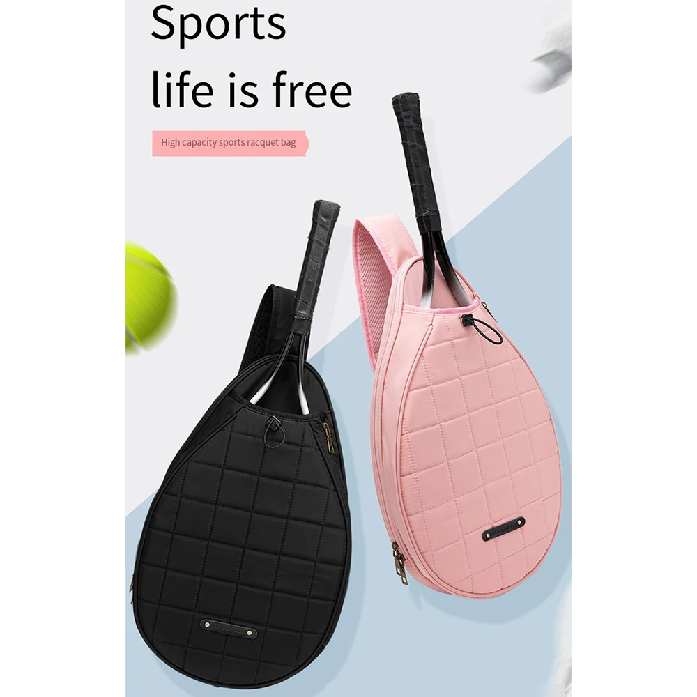 Unisex Rucksack Tennistasche Badminton-Handtasche Outdoor Einzelschulter-Tragetasche Sport-Tennisschlägertasche – Detail 7