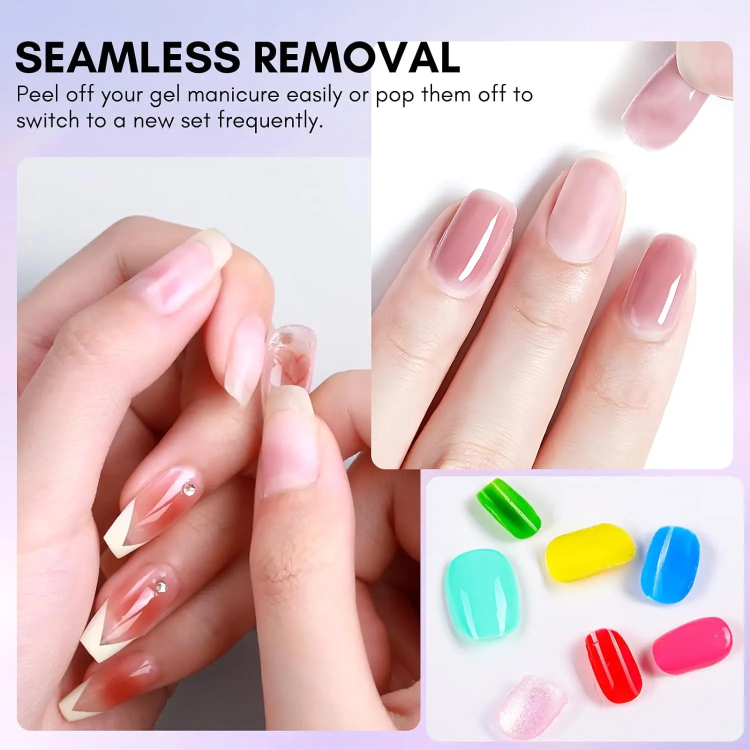 Makartt Peel Off Gel Base Coat for Gel Nail Polish 15ml Peelable Clear Foundation Takeoff Nail Practice Beginners nail gel,nail primer,gel polish base and top coat
