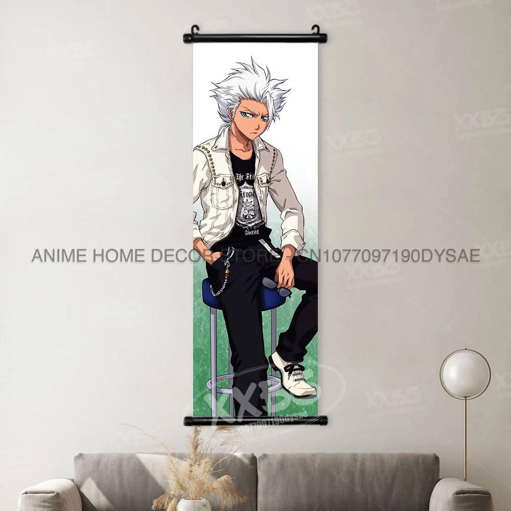 Bleach Anime Art Scroll: Ichigo & Orihime Decorative Wall Hanging