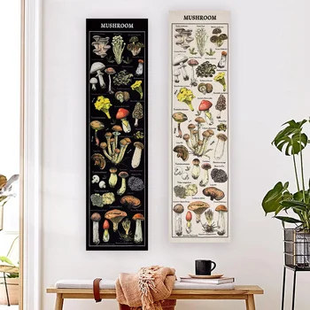 Botanical Mushroom Wall Tapestry 1