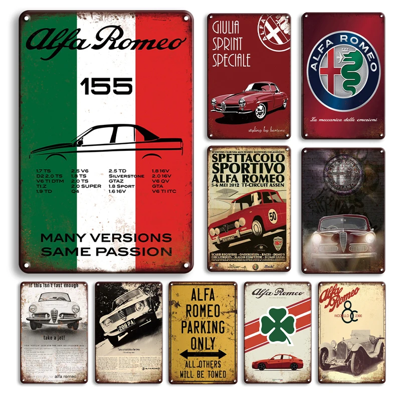 Alfa Romeo  Autocollant plaque immatriculation