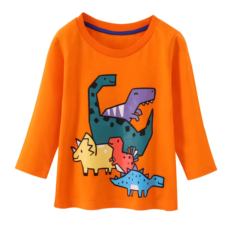 

Jumping Meters 2-7T Girls T Shirts For Autumn Spring Animals Print Fashion Baby Long Sleeve Blouse Kids Shirts Clothing