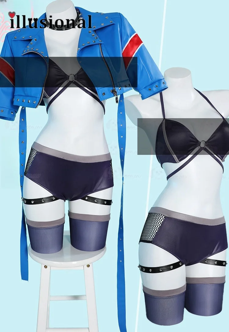 Illusional Cammy White From Street Fighter 6 Cosplay Costume Game Cammy White Sexy Lingeries Bikini Coat Costumi Di Halloween