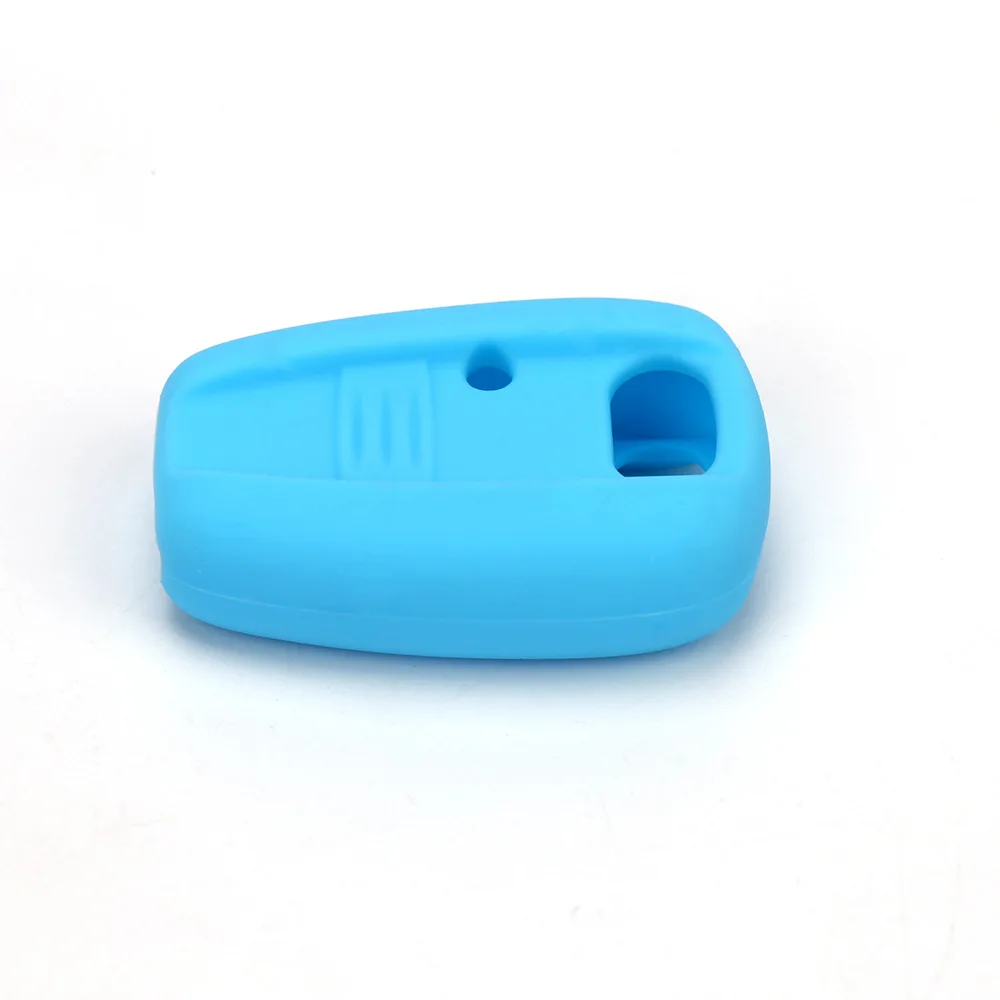Silicone Rubber Car Key Cover Fit for Fiat Stilo Punto Seicento Remote Key Case Fob Car-styling 2 Buttons key case key case cover car key shell