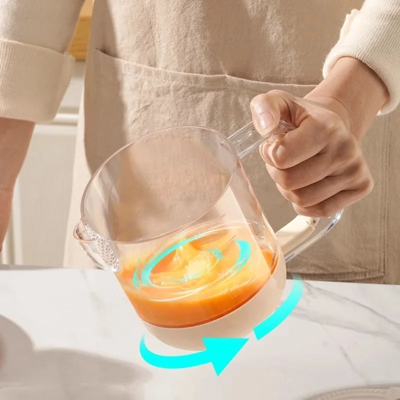 Egg beater semi-automatic mixerfor homeegg beater mixing cup baking tool egg beater cup