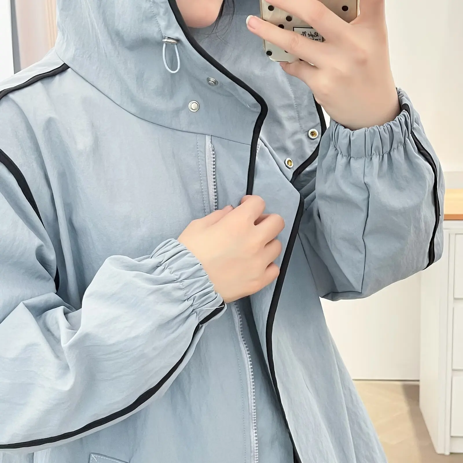 XXXXL Fashion Plus Size Women's Outdoor Jacket New Loose Striped Hooded Coat 2025 Autumn