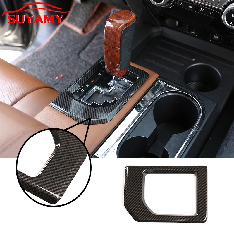 

ABS Car Central Control Gear Shift Panel Frame Trim Cover Fit For Toyota Tundra 2014-2021 Auto Interior Accessories