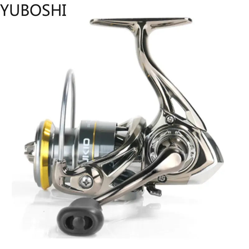 5+1BB Soft Rubber Grip All-metal Fishing Reel 5.2:1 Left/Right  Interchangeable Durable Carp Spinning Wheel