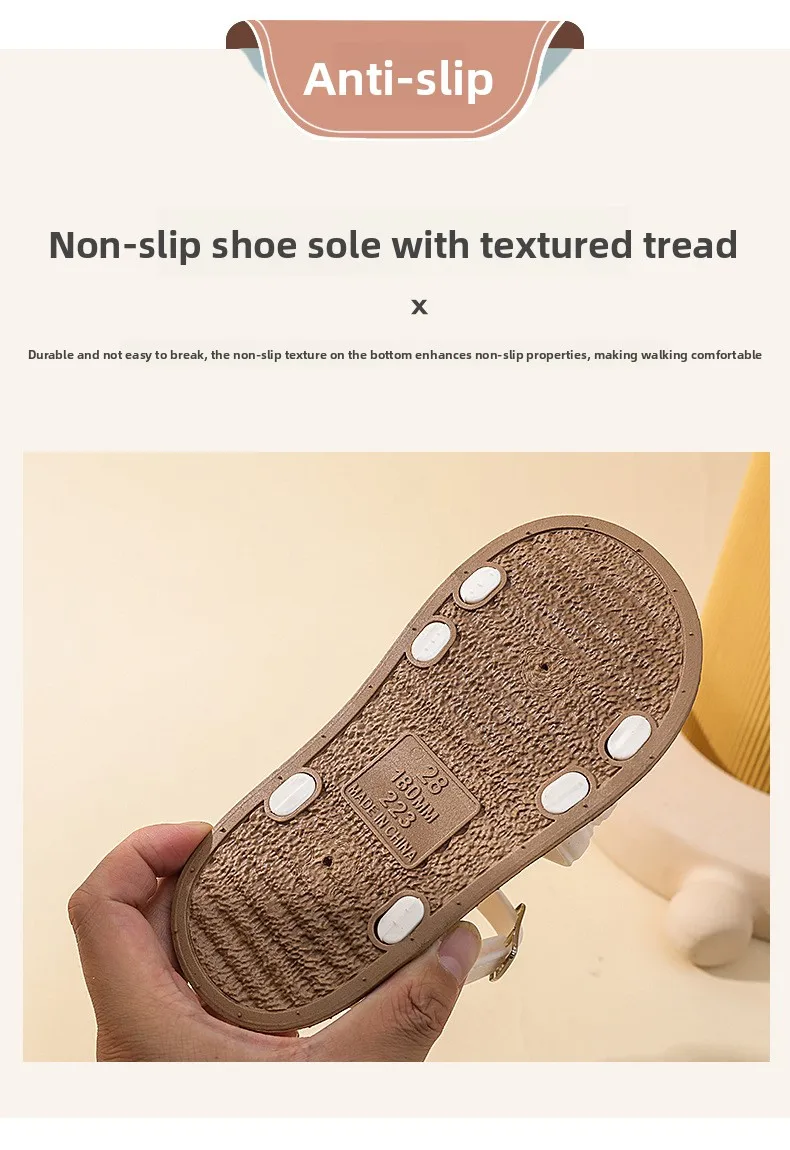 2026 Elegante Sommer-Neuheit: Koreanische Prinzessinnen-Kindersandalen – Stylische, vielseitige und niedliche Schüler-Sandalen mit offener Zehenpartie – Detail 5