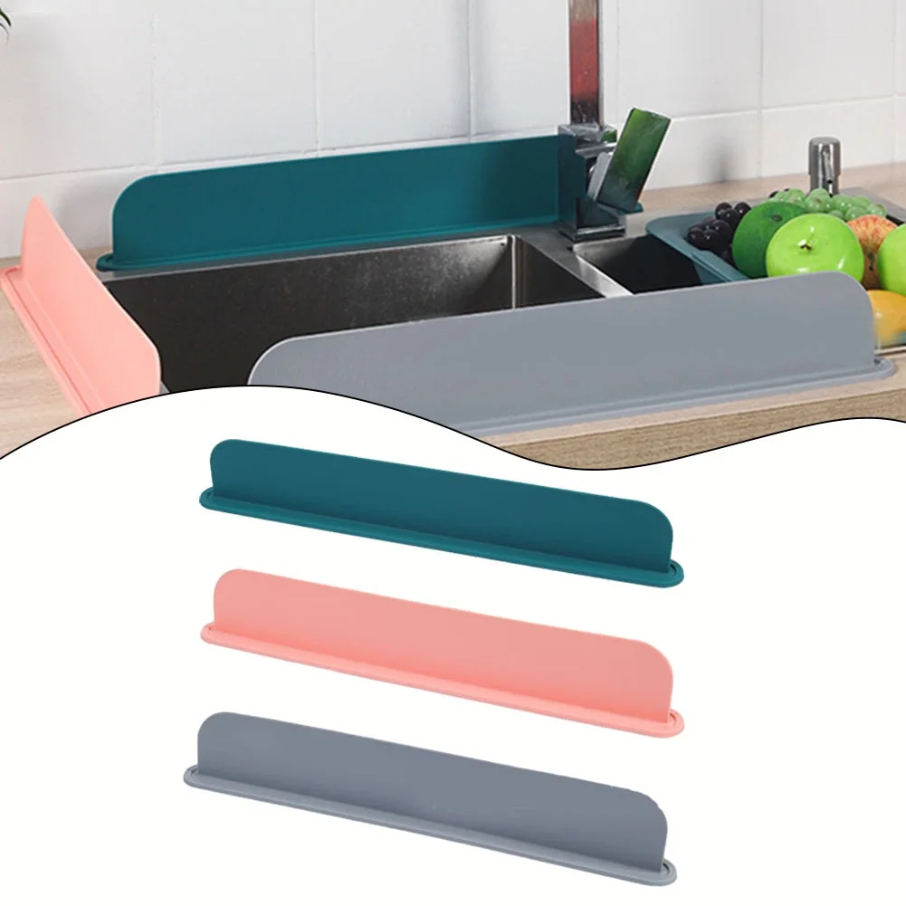 Kitchen Use Bathroom Use 52*8.5*5cm Splashproof Barrier Sink Splash Guard Countertop Protection Dry Surfaces