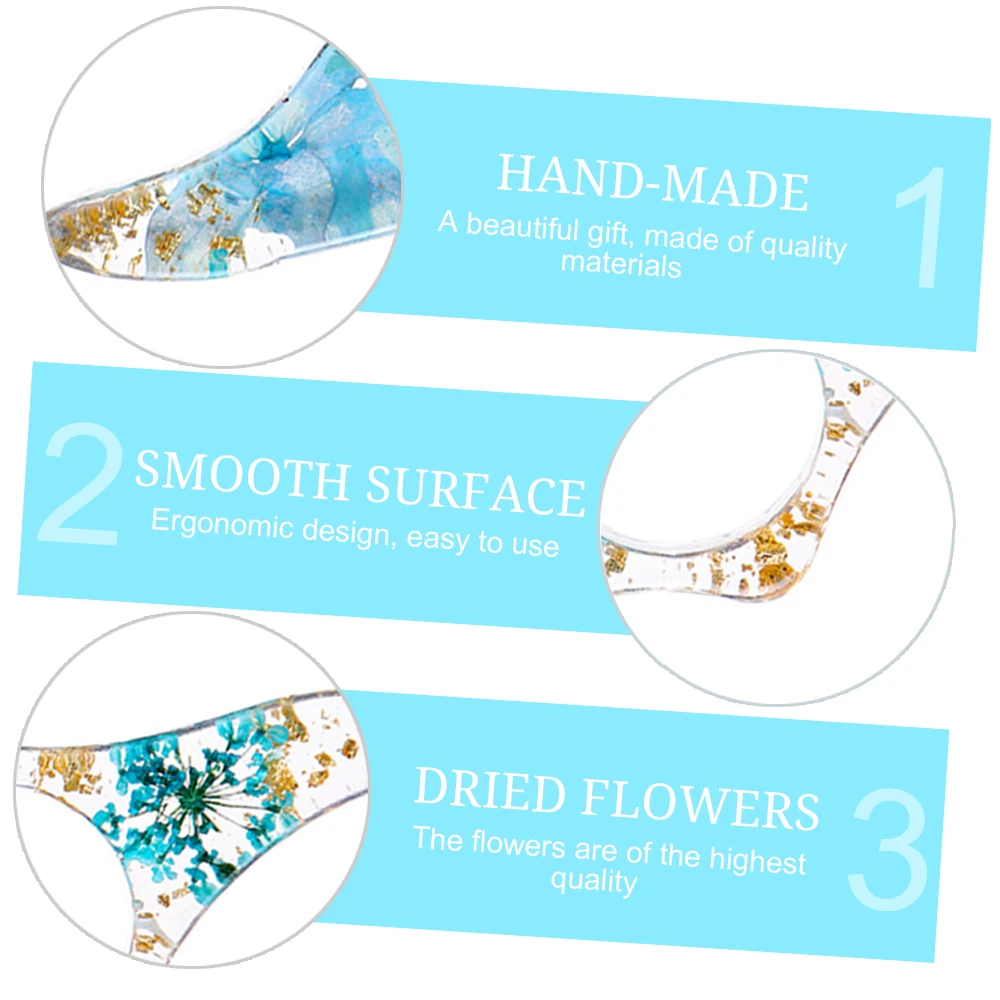 Exquisite Dried Flowers Thumb Book Support Book Page Holder Reading Aid Convenient Bookmark Book Accessories for School Office