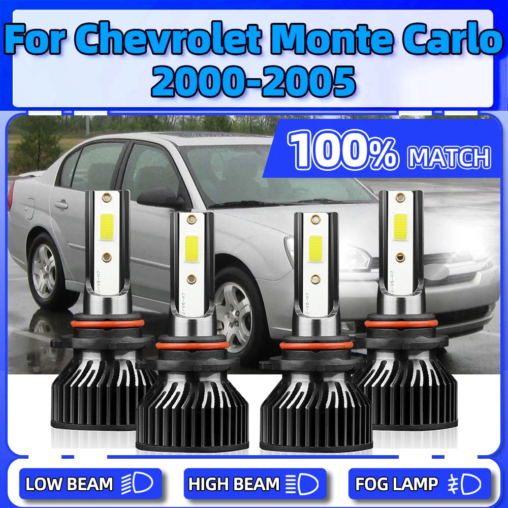 

40000LM LED Headlight 240W CSP Chips Car Headlamps 12V 6000K White For Chevrolet Monte Carlo 2000 2001 2002 2003 2004 2005