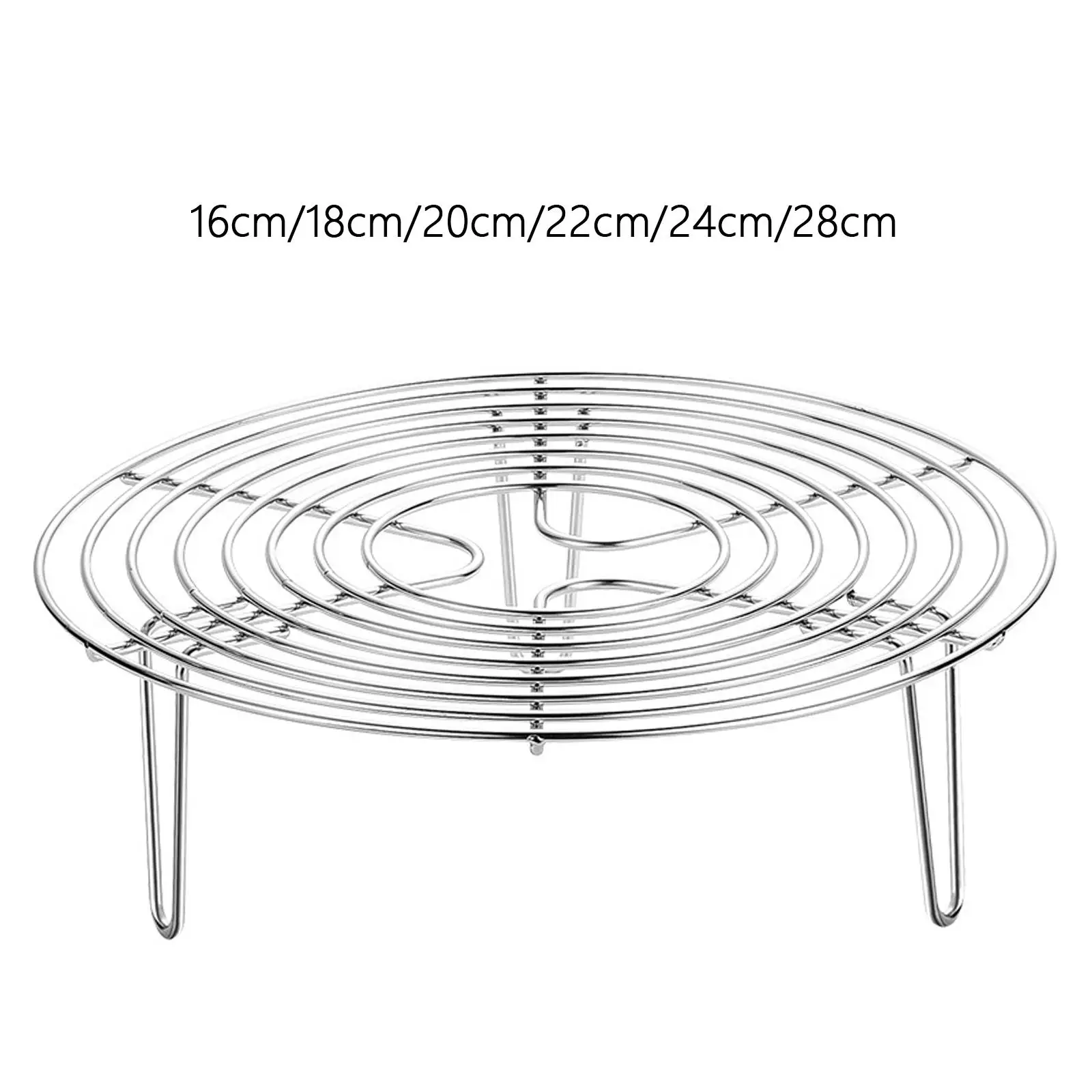 Round Cooling Rack Tool Steaming Rack Meat Cooking Steam Grid Steaming Stand