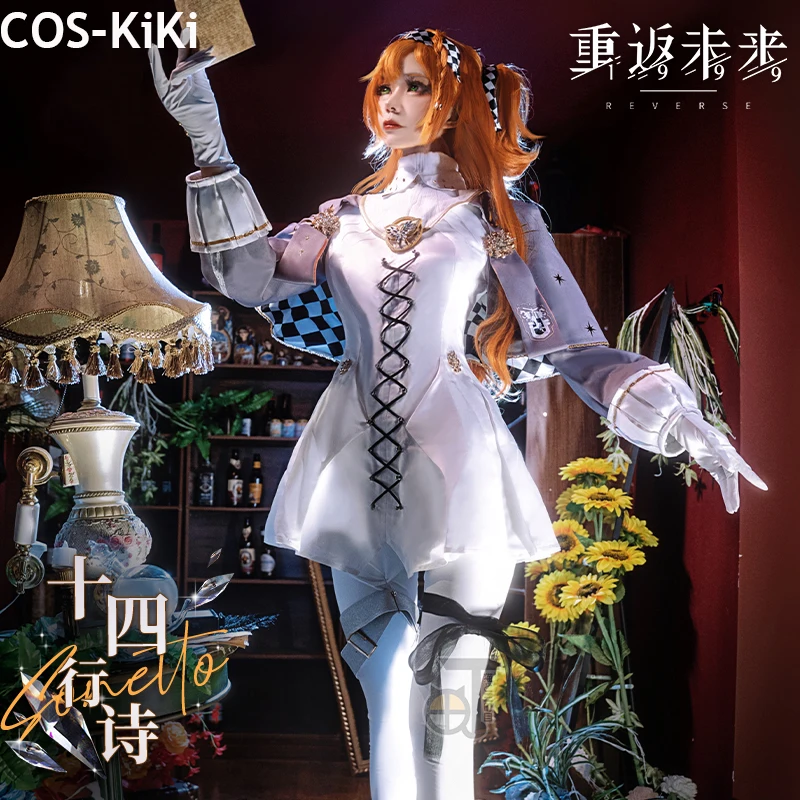 

COS-KiKi Reverse:1999 Sonetto British Style Game Suit Cosplay Costume Elegant Dress Halloween Party Role Play Outfit Women