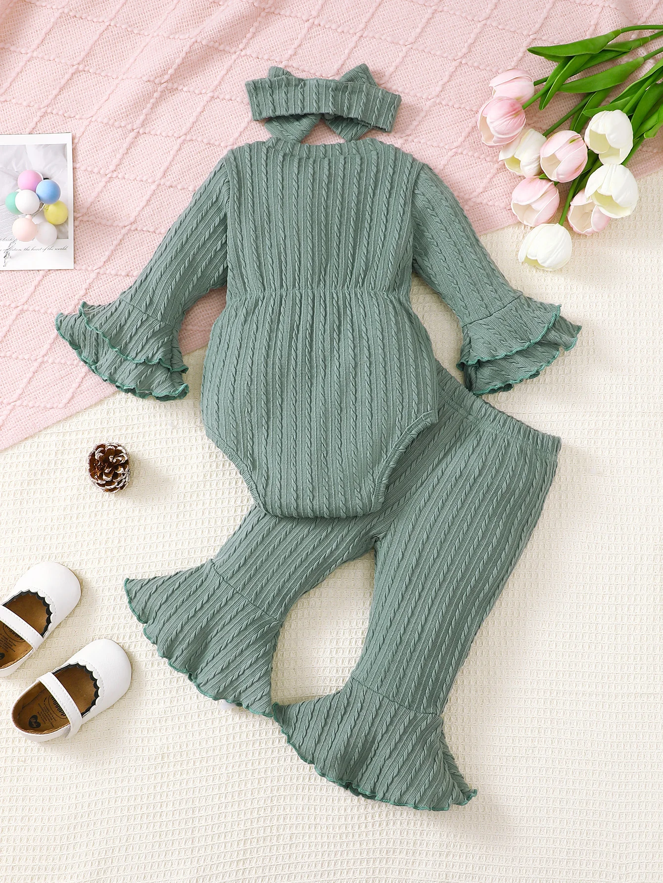 Baby Girl Bow Jumpsuit 6