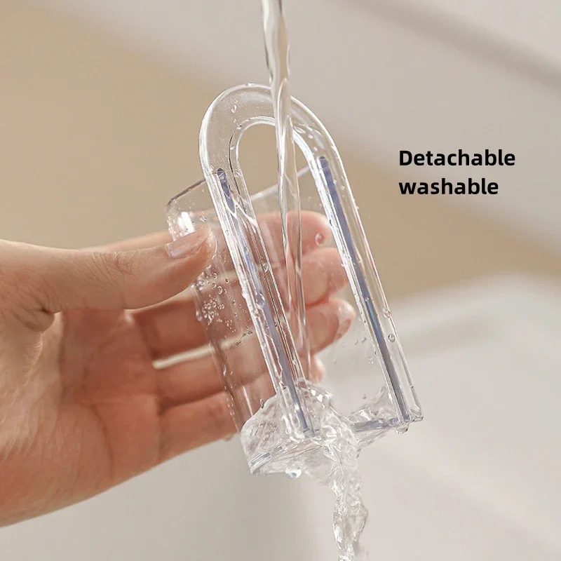 Self Adhesive Electric Toothbrush Holder Punch-Free Wall Mount Tooth Brush Rack Bathroom Organizer Holder Toothbrush Holder Bathroom Storage Rack Wall Mounted Storage Hook
