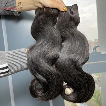Arabella Super Double Drawn Virgin Human Hair Bundles Body Wave 1/2/3 Pieces Brazilian Human Hair Weave High Quality Double Weft 1