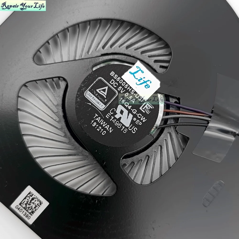 Original Gpu Cpu Ventiladores de Refrigeração Ventilador Refrigerador para Msi Gs65 Gs65vr Ws65 16q4 Stealth 8se 9sf Ms16q4 dc 5v 0.5a Bs5005hs-u3i U3j - Imagem 4