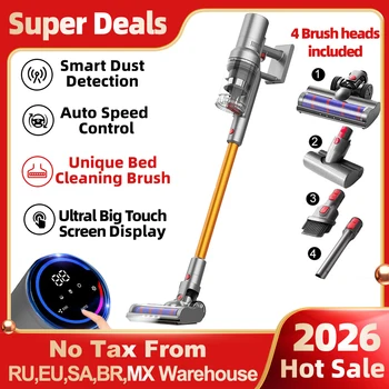 ABIR VC205 Cordless Handheld Vacuum Cleaner,27000PA,Touch Screen,Smart Dust Sensor,Auto Speed Control for Home Bed Carpet Clean 1