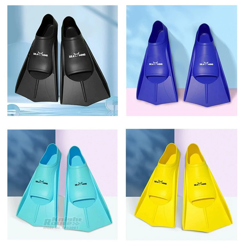 Swim Training Fins Silicone Professional Scuba Diving Fins Short Men Women Snorkel Swimming Kids Flippers Equipment Set swimming fins