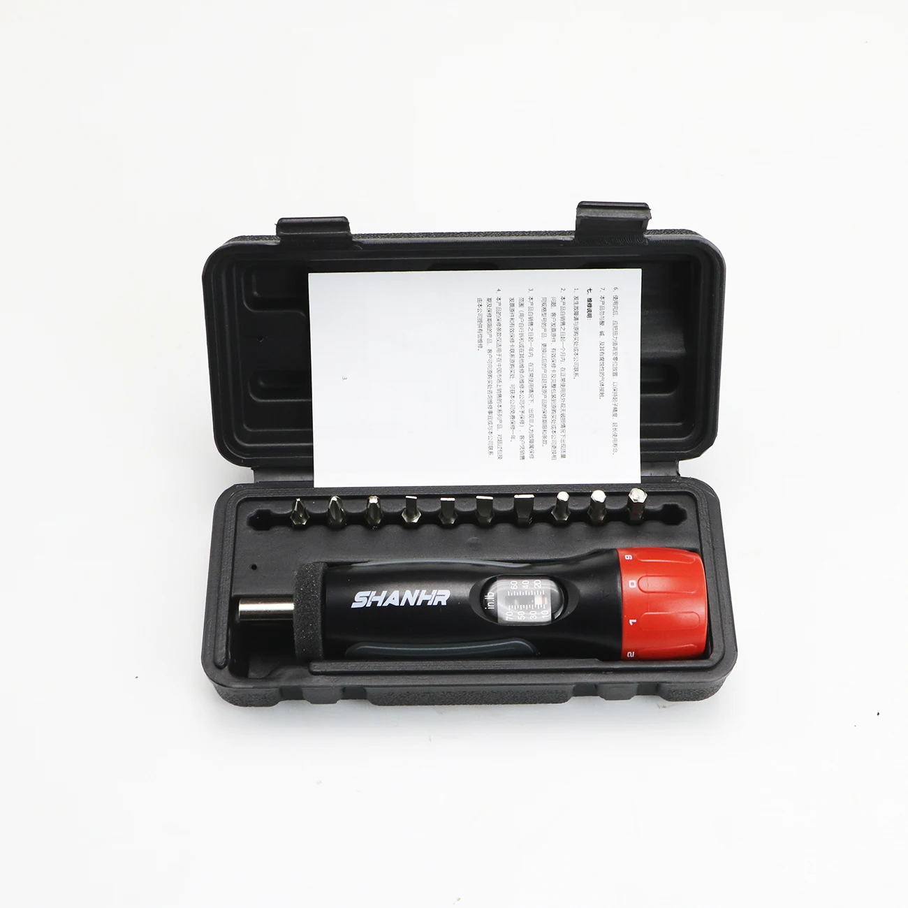 SHANHR 1/4” 드라이브 토크 렌치 드라이버 세트 10-70 인치파운드, 유지보수 및 자전거 수리를 위한 10비트 프리셋 토크 드라이버