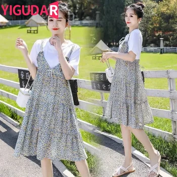 Women Maternity Dresses Loose Sweet Pregnancy Dresses v Neck Photography Dress Mommy Pregnant Clothe Wear Casual Outfit Clothing