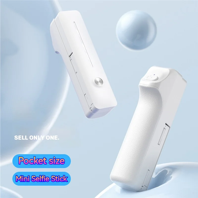 FFYY-여행용 클립용 울트라 휴대용 접이식 포켓 크기 미니 셀카봉 넓은 호환 가능 확장형 손떨림 방지