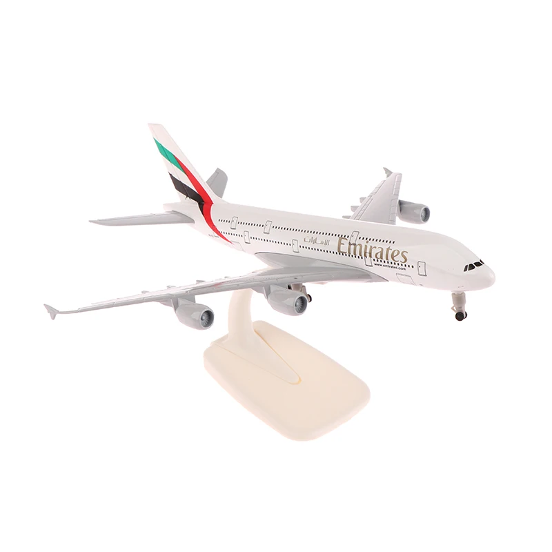 20cm 1:400 Aircraft Model Emirates Airbus A380 Metal Replica Alloy Material Aviation Simulation Children Boy Gift 5