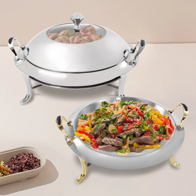 Luxury Stainless Steel Round Chafing Dish