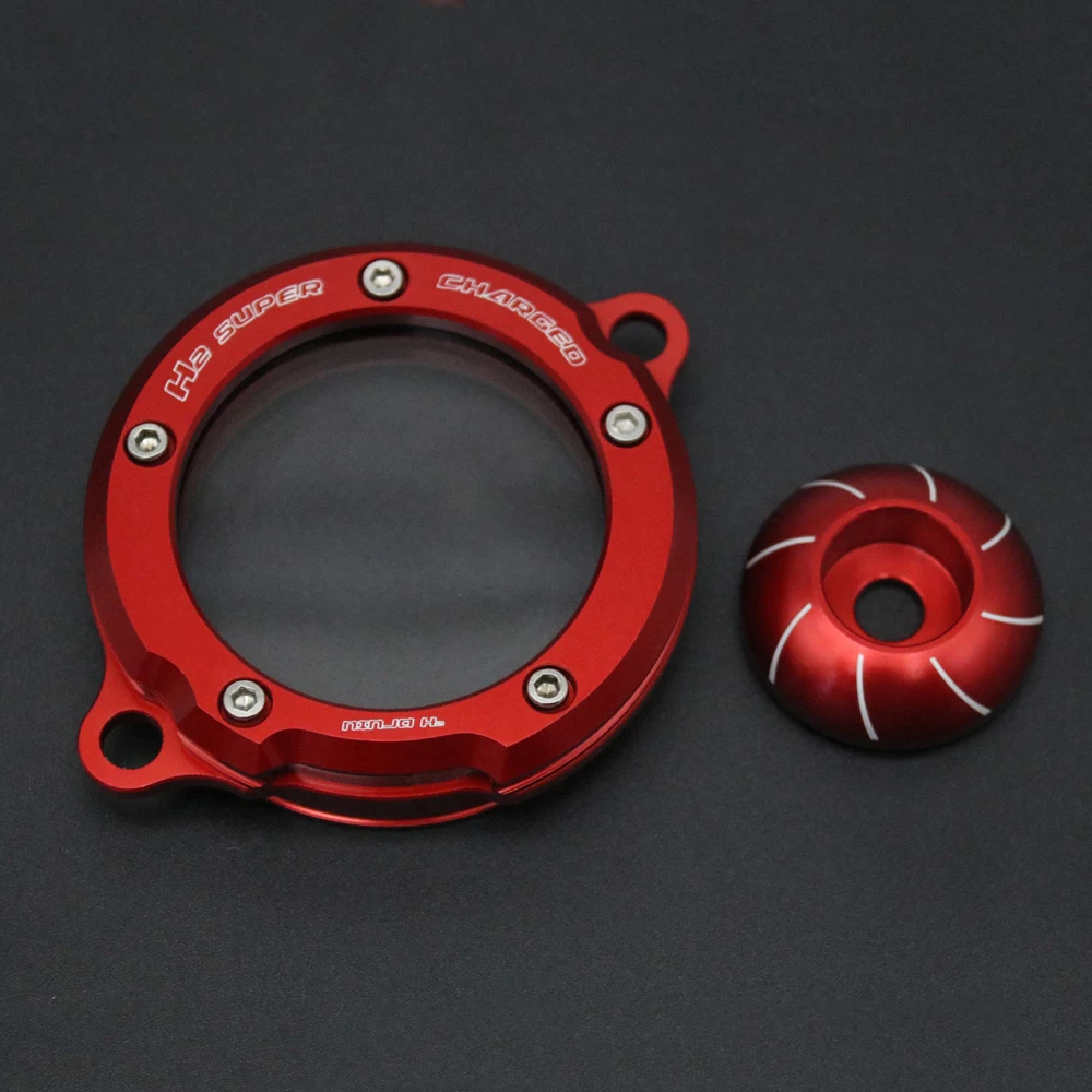 Transparent cover for turbocharging FOR KAWASAKI Z H2 SX H2R H2