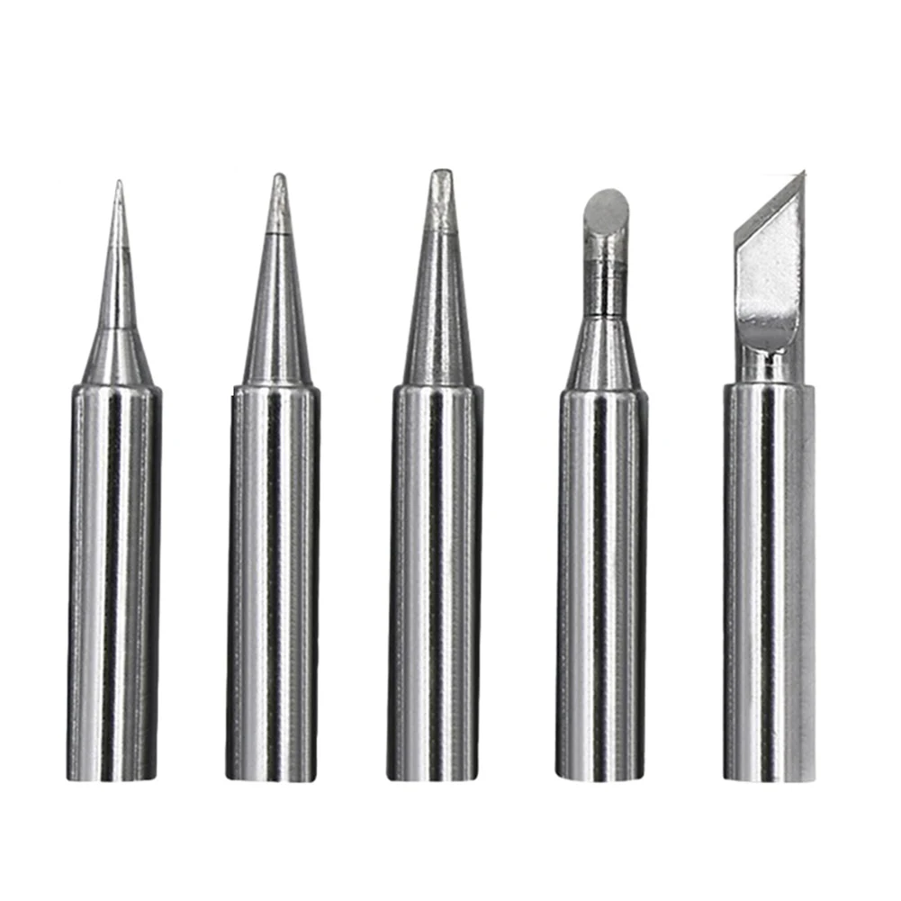 5Pcs/Set  I+B+K+3C+2.4D Welding Tool Lead-Free Soldering Iron Head Bit For Welding Accessories 936 Soldering Iron Tip high performance miniature lead free soldering pot soldering desoldering bath tin melting furnace wire tinning tool miniature