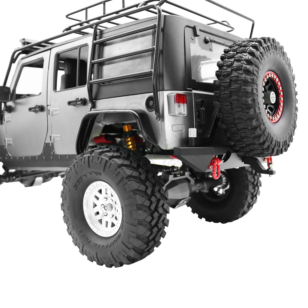 Porte-pneu de rechange avec LED pour crawler RC 1:10 SCX10 TRX-4