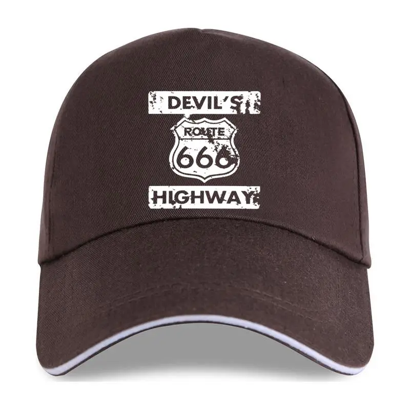 Route 666 Мужская забавная Новинка черная белая мужская Свободная бейсболка |