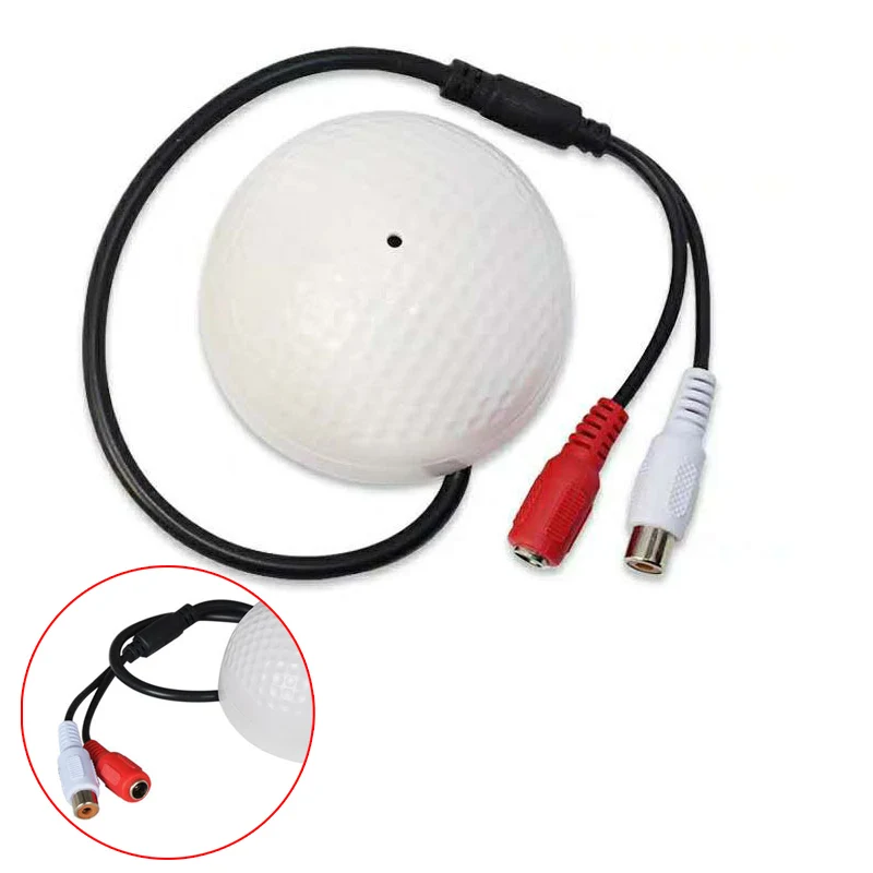 

Audio Monitoring MIC Sound Pickup Microphone for CCTV Surveillance Security Cam