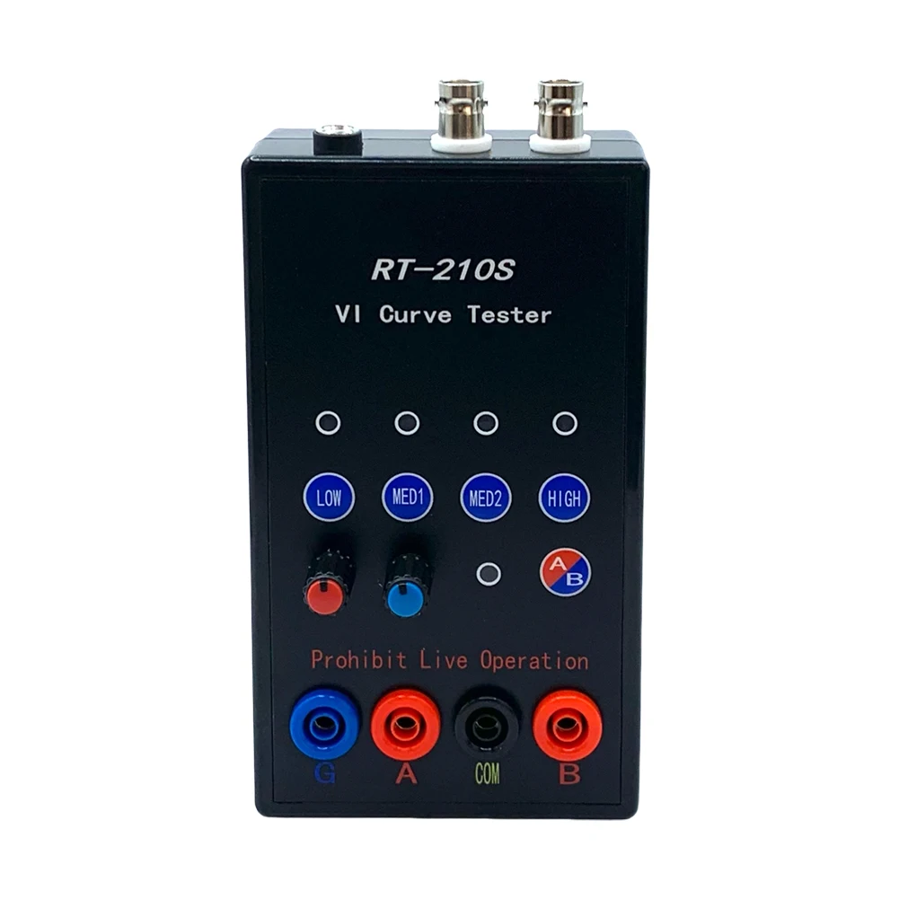 RT-210S VI 곡선 테스터 듀얼 채널 동시 디스플레이 휴대용 회로 기판 온라인 감지 ASA 테스터 4 기어 주파수