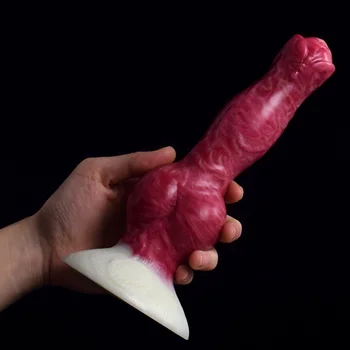Big Knot Dog Dildo with Suction Cup for Women Sexy Toys Animal Glossy Swirly Patterns Flexible Anal Plug Silicone Sex Shop Exporter Big Knot Dog Dildo with Suction Cup for Women Sexy Toys Animal Glossy Swirly Patterns Flexible