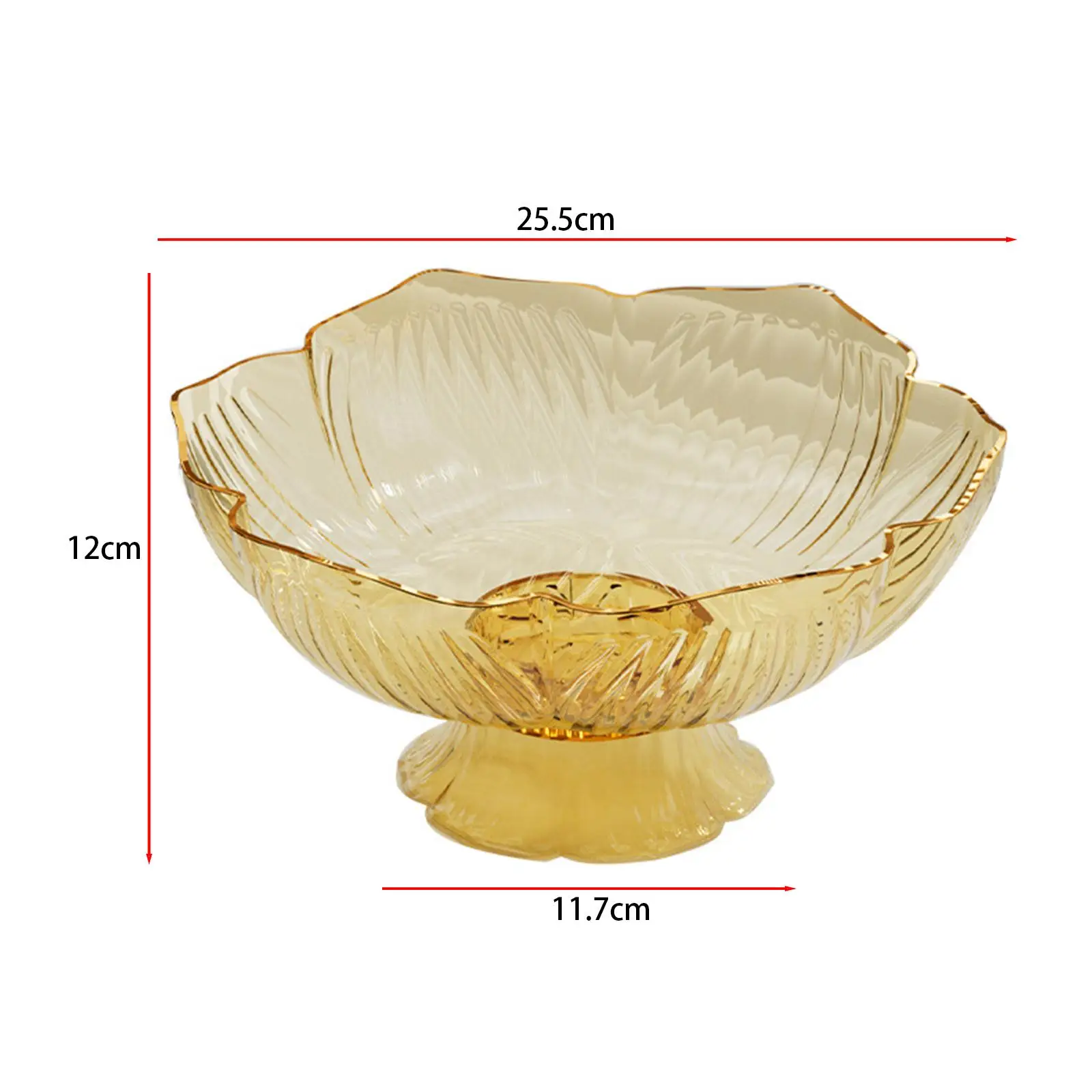 Decorative Pedestal Bowl for Kitchen Counter Kitchen Table Decor Home Decor with Draining Holes Removable Pedestal Fruit Bowl